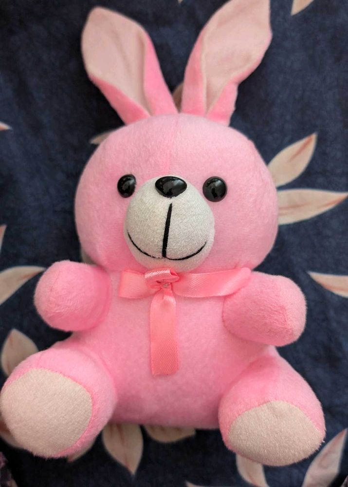 Pink Bunny Plush Toy
