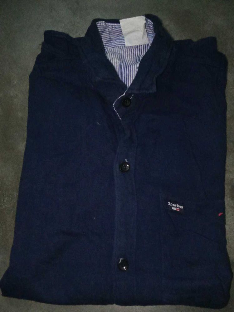 Sparkey Boys Navy Button Down Shirt
