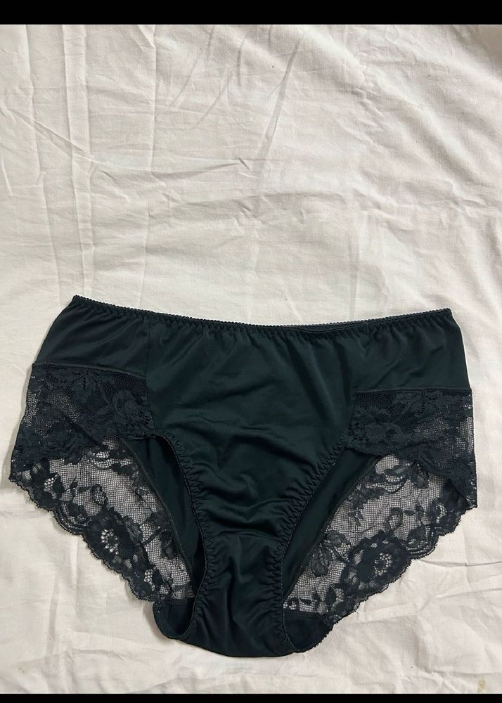 Black Lace Trim Panties