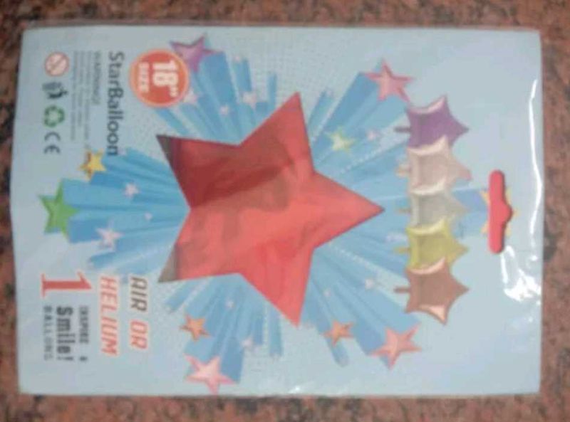 Big Star Foil Balloon - 5 packet
