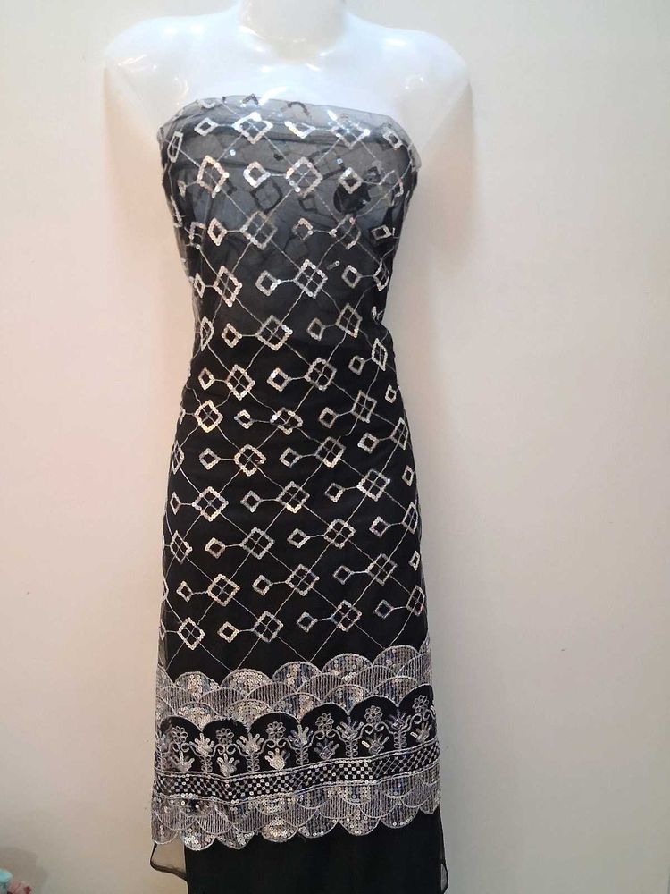 Elegant Black Dress Material