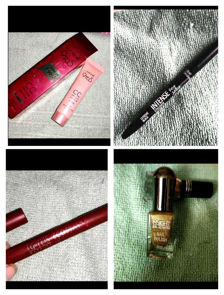 Combo (CC Cream, Lipstick, Eyeliner, Nail Paint)