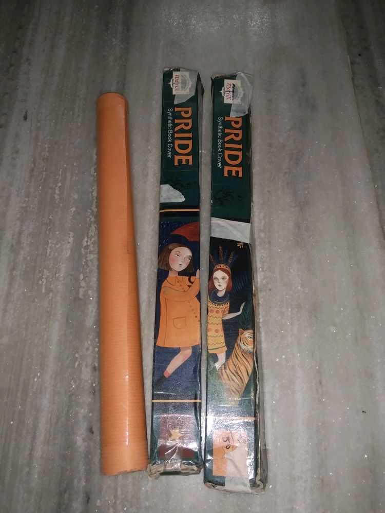 Buy 2 Get 1Synthetic Book Cover (Orange Colour)