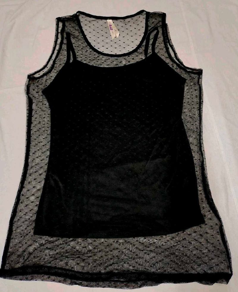 Black Polka Dot Tank Top🖤😍