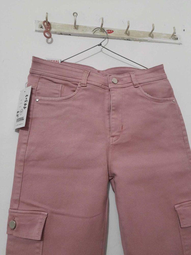 Pink straight Cargos