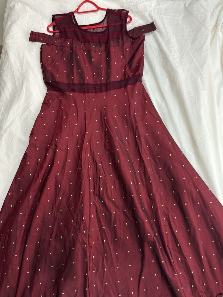 Off Shoulder Ethnic Gown Perfect For Weddings