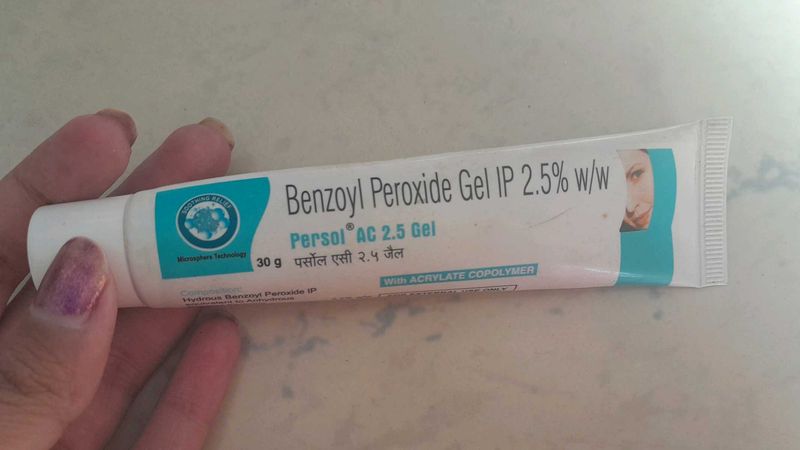 Benzoyl Peroxide Gel For Pimple