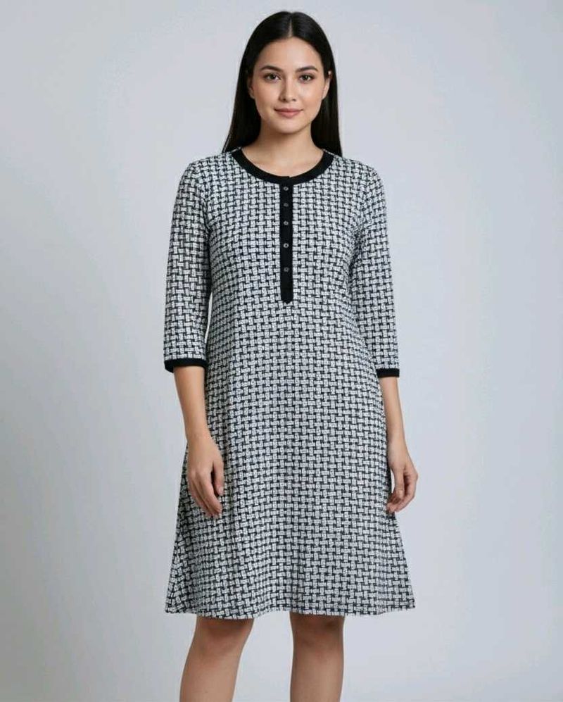 Chic Patterned Dress