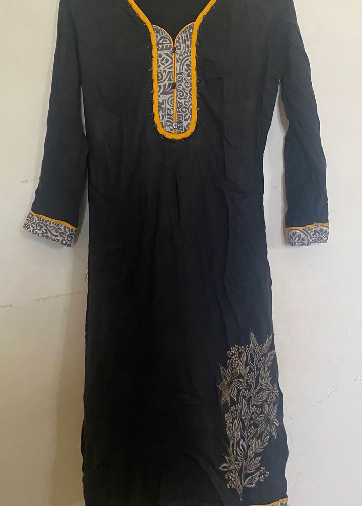 Elegant Black Kurta