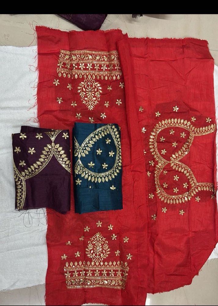 Embroidered Fabric Pieces