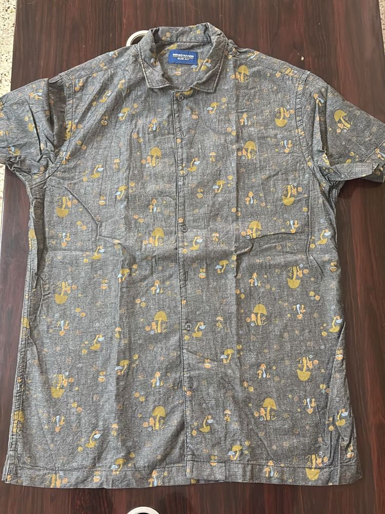 Indigo Nation Cuban Collar Superb Quality Shirt