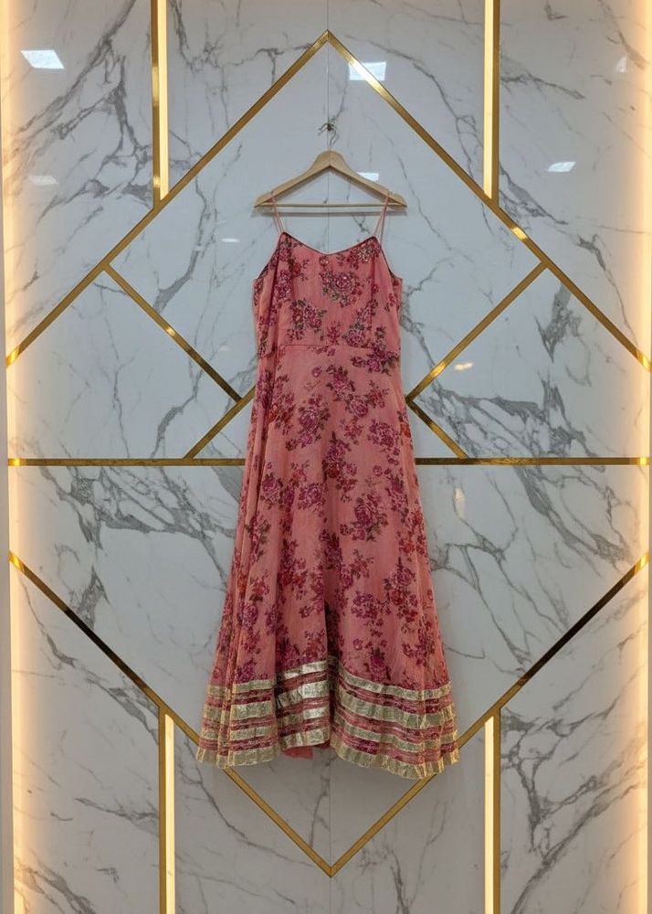 Floral Print Ethnic Gown