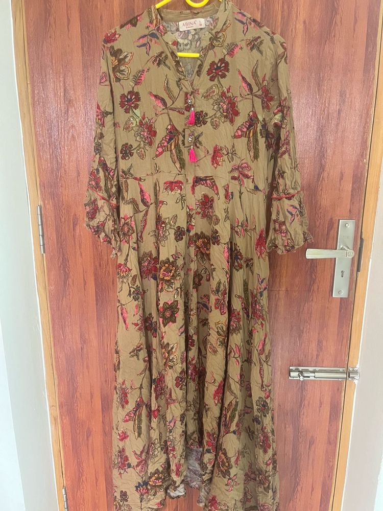 Floral Print Kurta