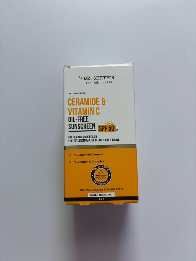 Dr.Seths Ceramide &amp; Vitamin-C Oil Free Sunscreen