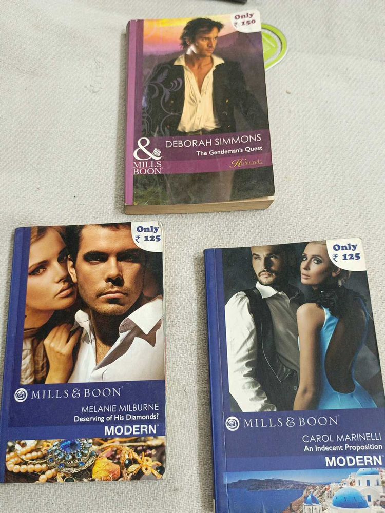 Mills &amp; Boon Romance Novels (Set of 3)