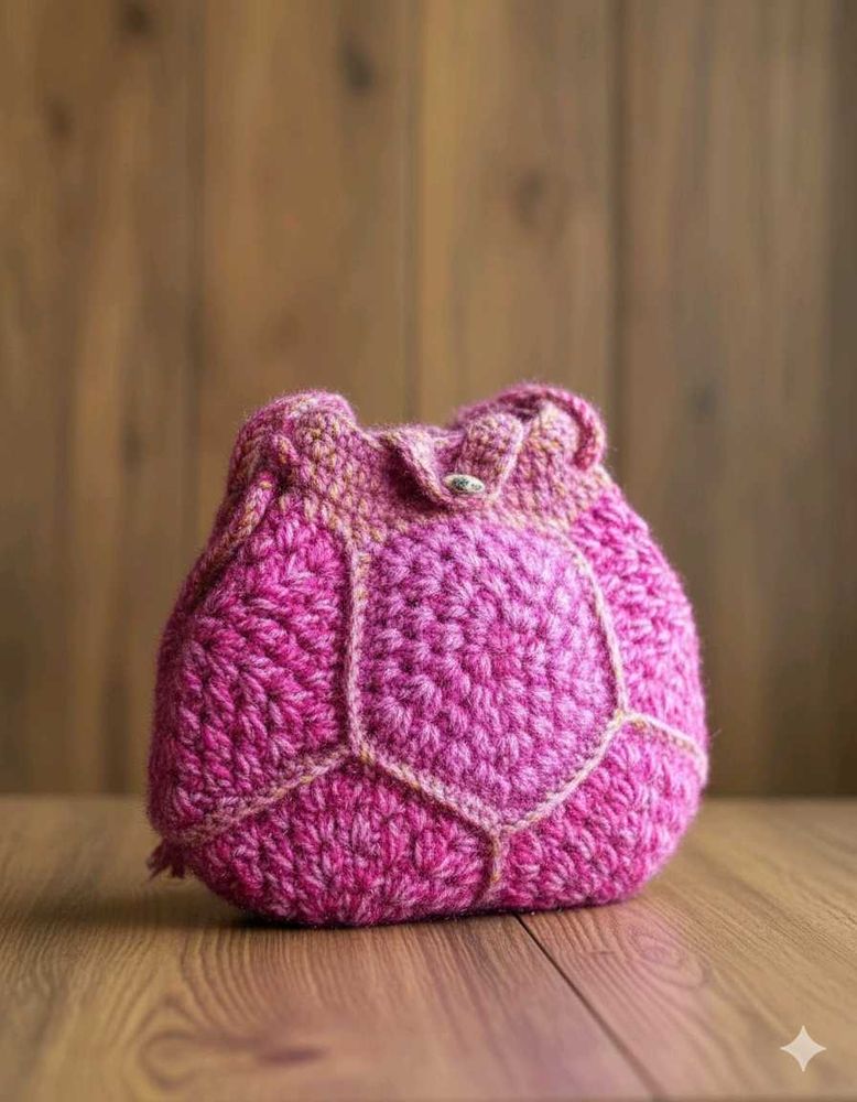 Crochet Pink Pouch