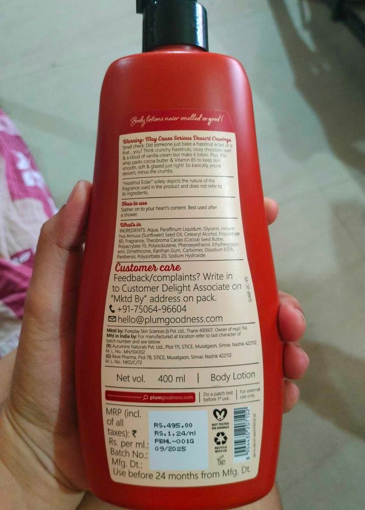 Plum bodylovin&#39; hazelnut eclair body lotion