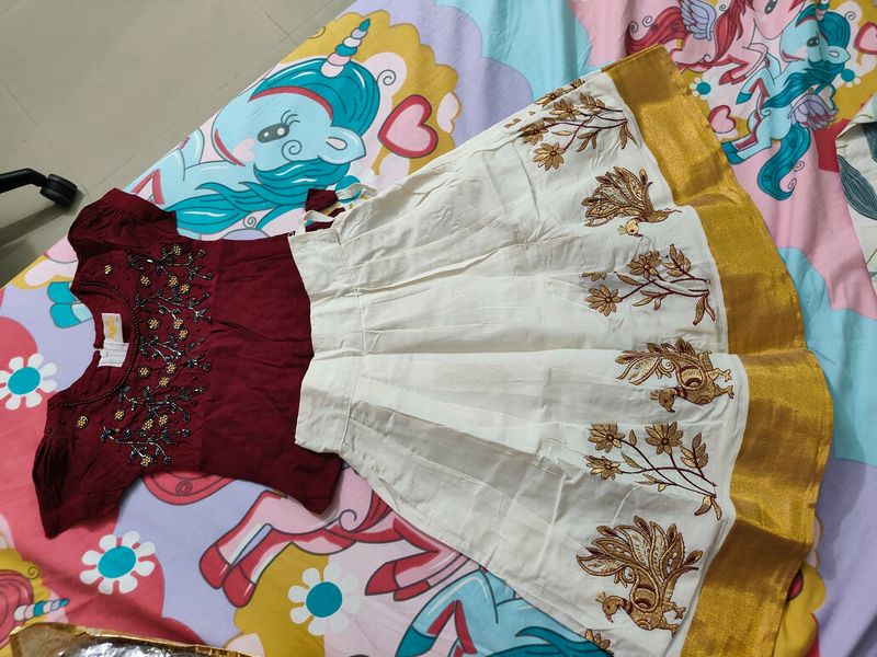 Pattu Pavadai South Indian Lehenga
