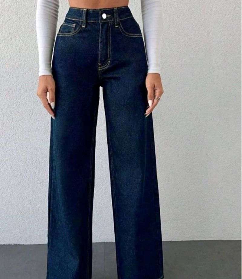 Baggy Navy Blue Jeans