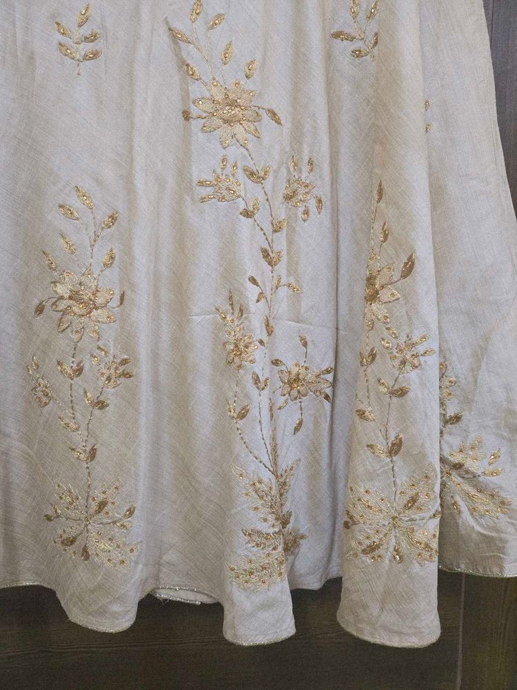 Golden Embroidered Lehenga/ Skirt