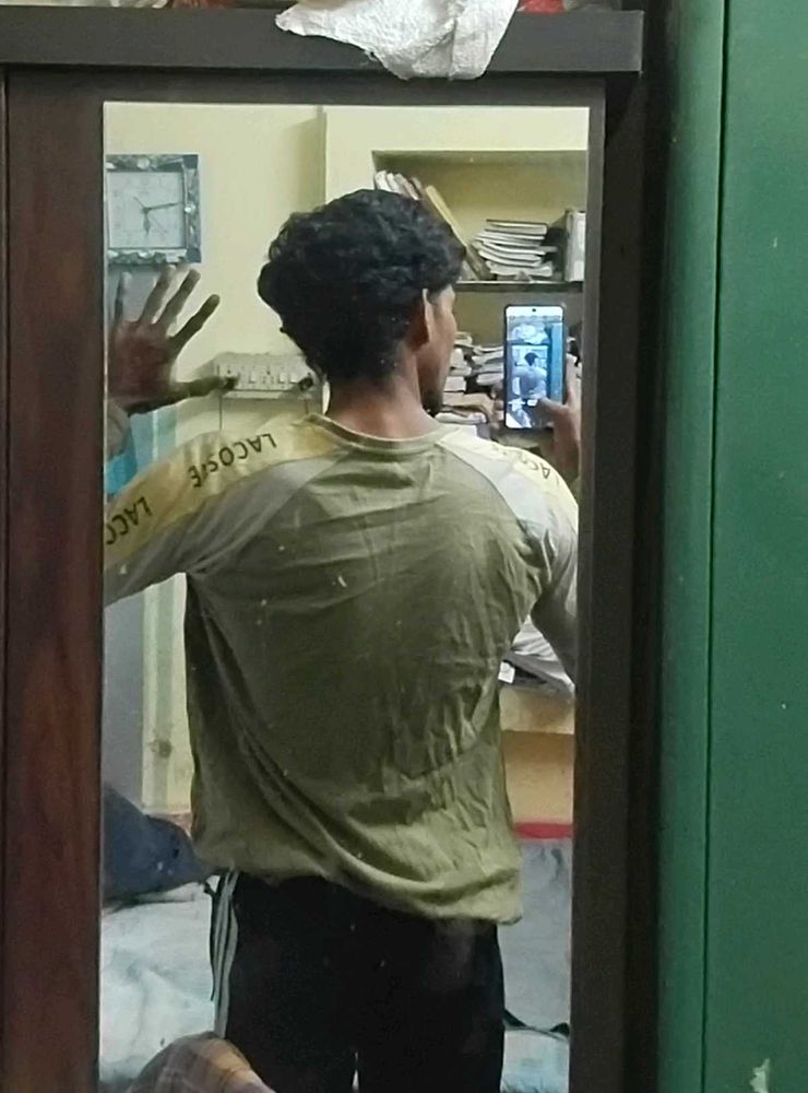 Green With Ash Colour T-shirt