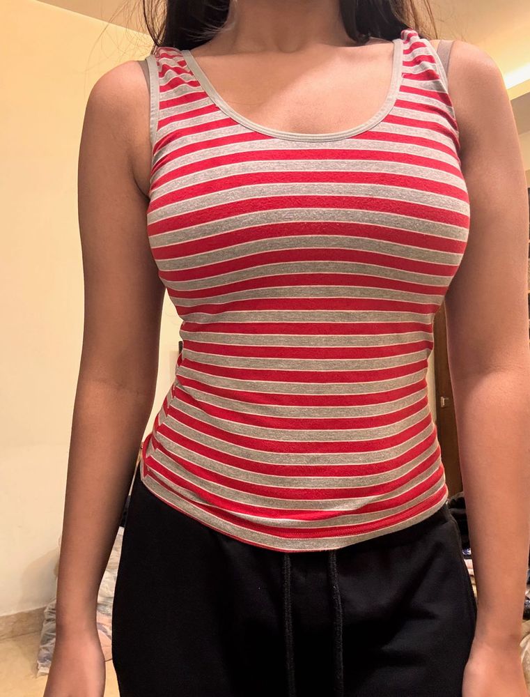 Striped Basic Tank Top