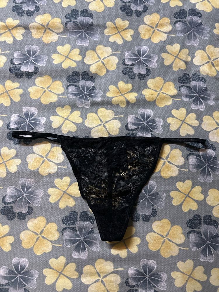 Black Lace Thong