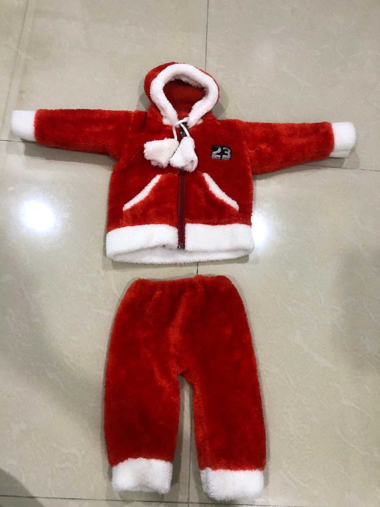 Red Santa Outfit For Baby