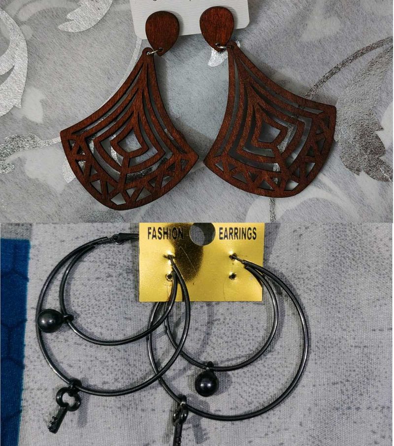 Fashion Earrings - 2 Pairs