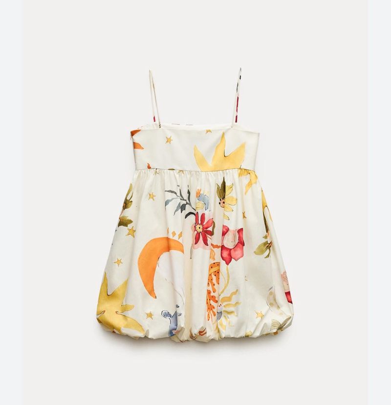 Printed Voluminous Dress