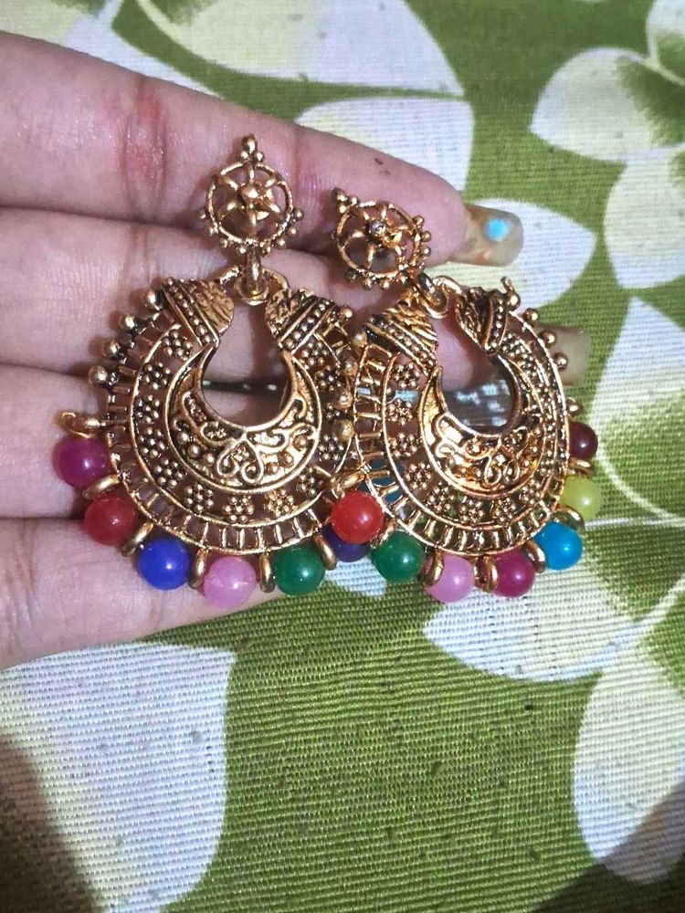 Boho Colorful Beaded Earrings