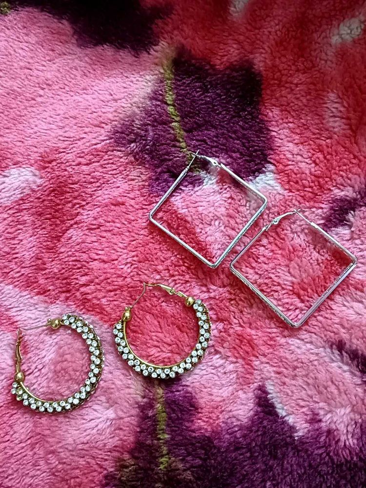 Earrings - Hoop &amp; Square Styles
