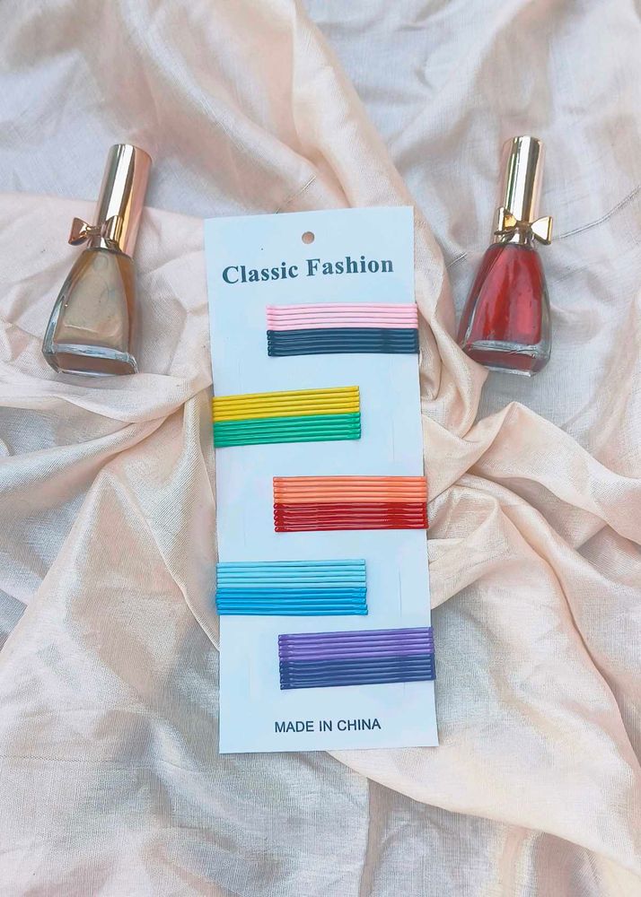 Colorful Hair Clips one card