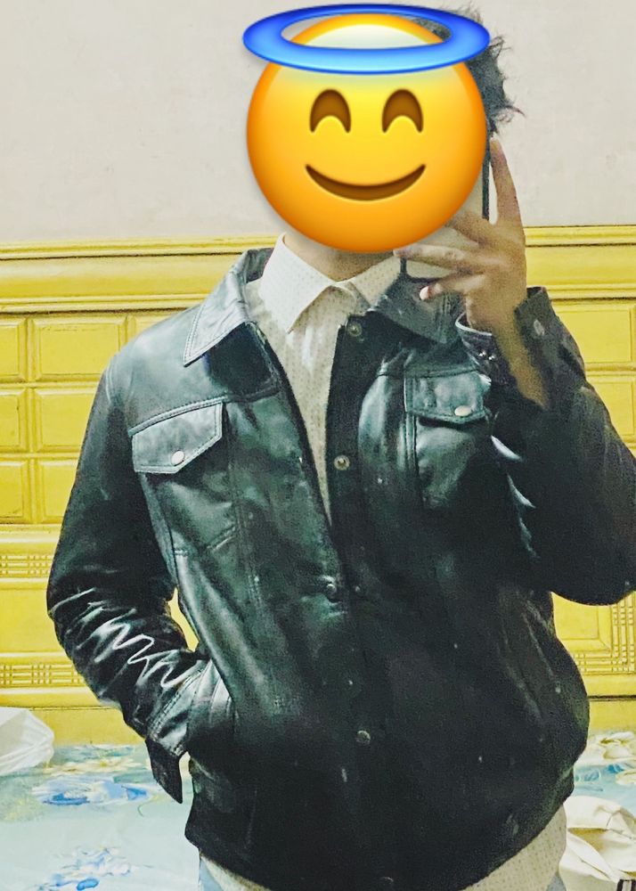 Super Dry Leather Jacket Men