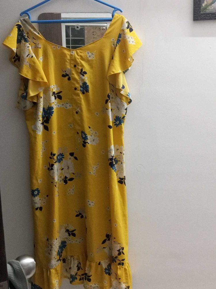 Floral Yellow Dress