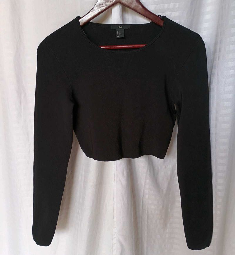 H&amp;M Black Long Sleeve Top
