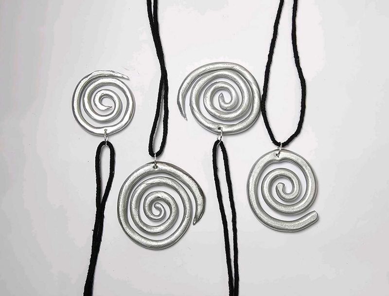 Silver Spiral Pendants