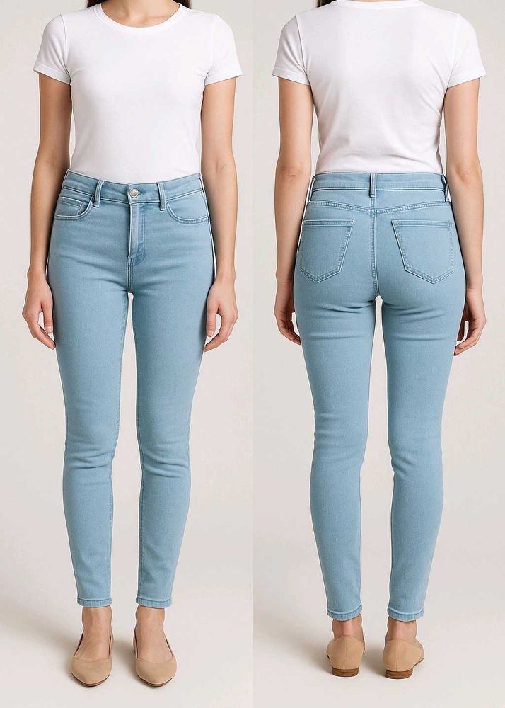 Light Blue High-Waisted Jeans