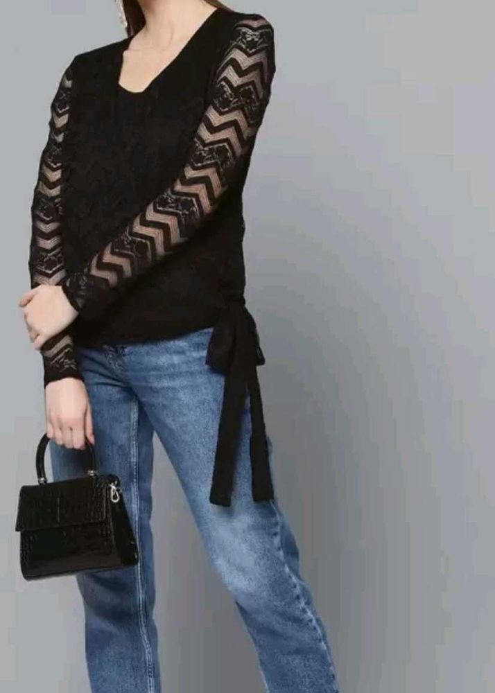 Black Lace Top