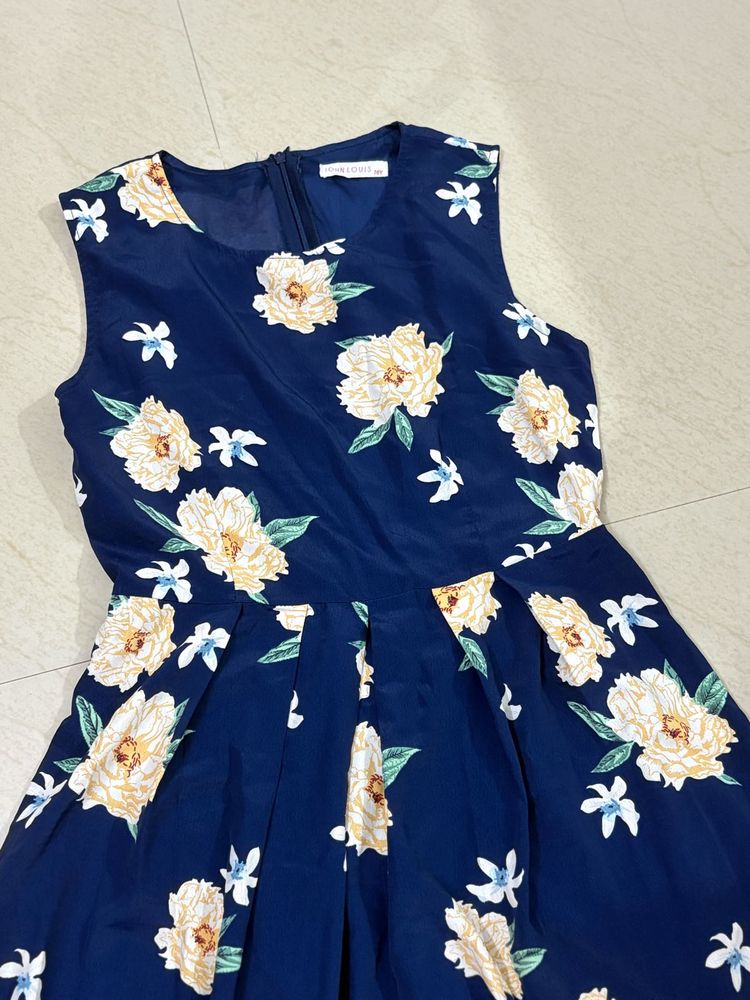 Floral Navy Dress