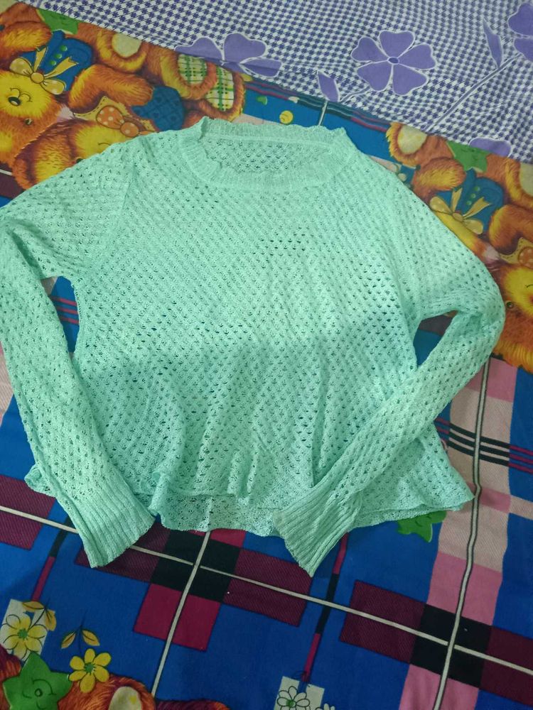 Mint Green Knit Top