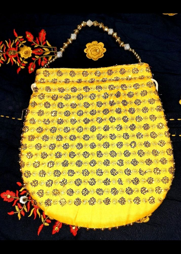 Earings, Nosepin, Saree Pin, Bracelet &amp; Potli Bag