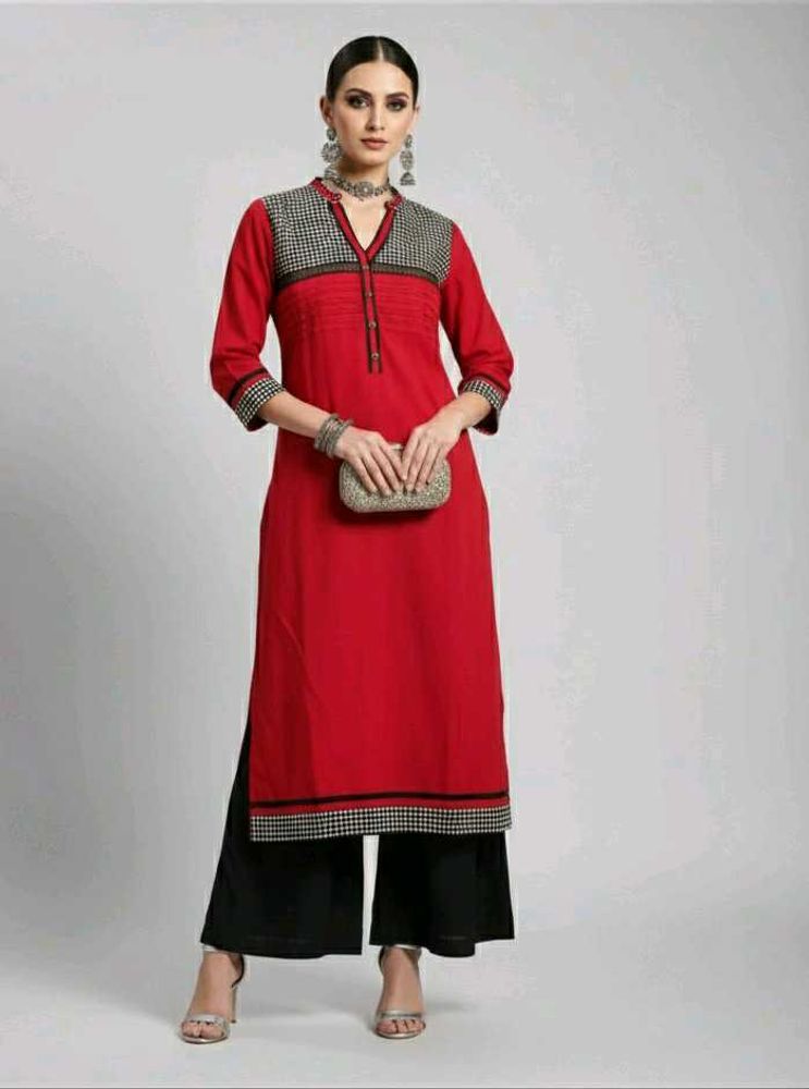 New Elegant Red Kurta from Shree