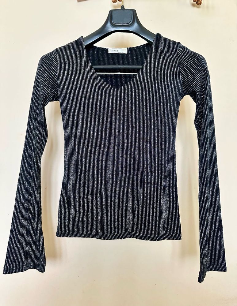 Shimmer Bell Sleeves Top