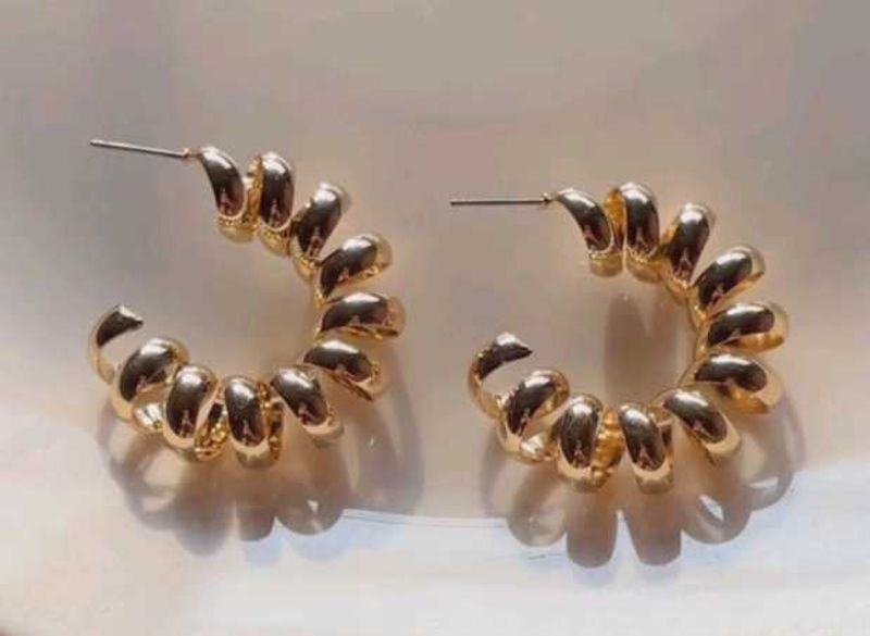 Spiral Hoop Earrings