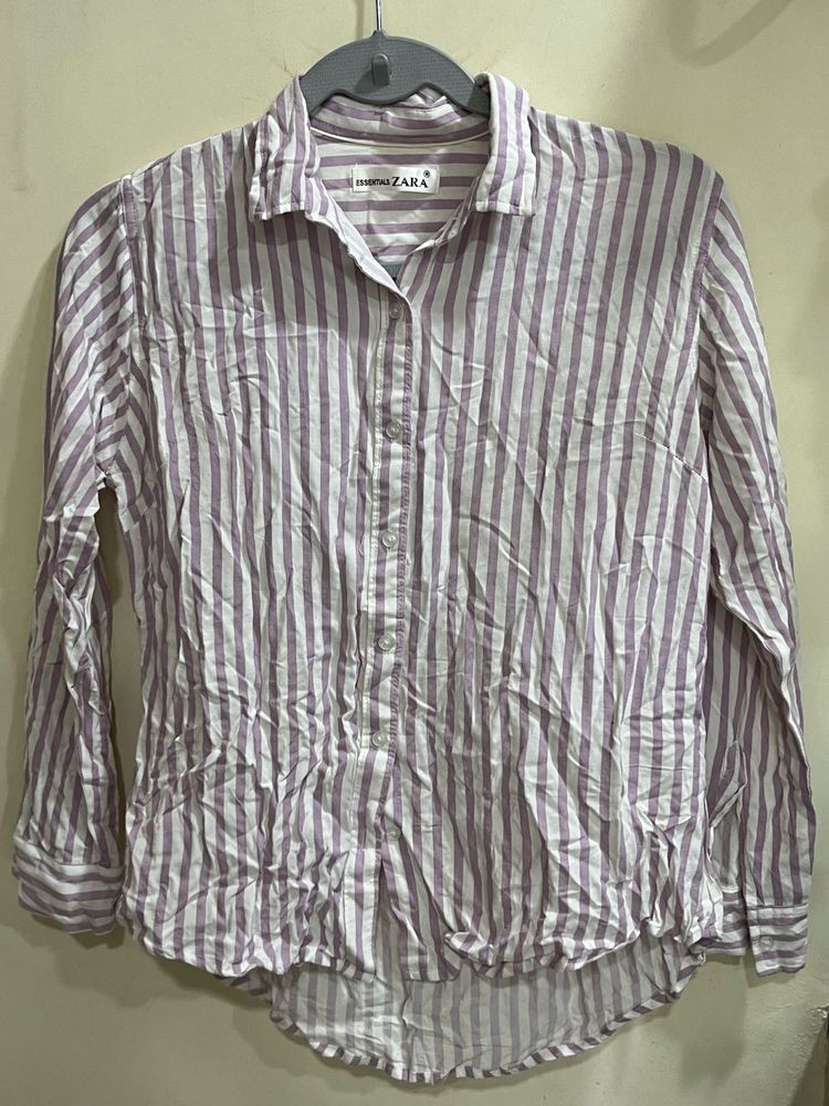 Zara Dupe Striped Shirt