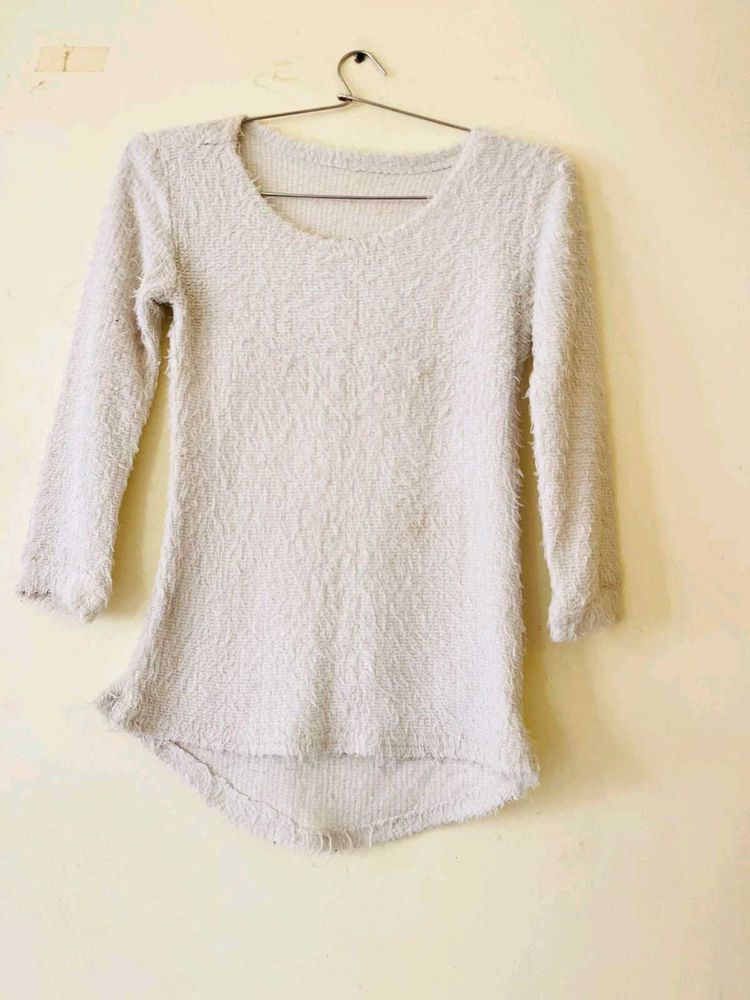 Fluffy Knit Top