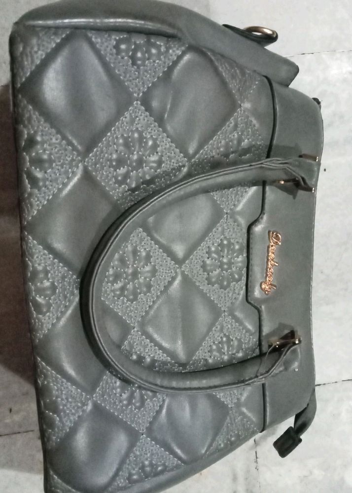 Grey Colour Handbag