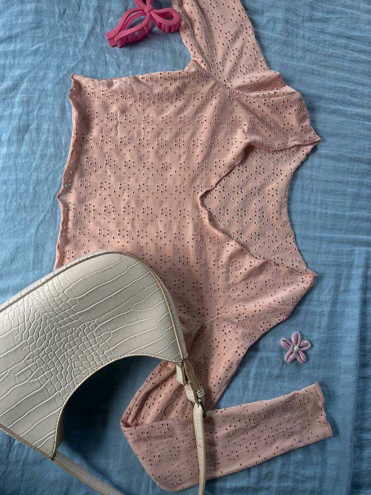 Cottage Pink Cropped Top