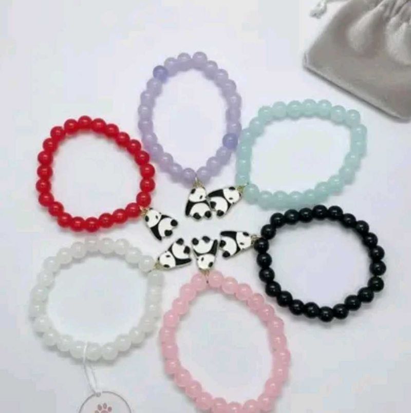 6 pic.  🤗Cute Panda  Beaded Bracelets 🤩